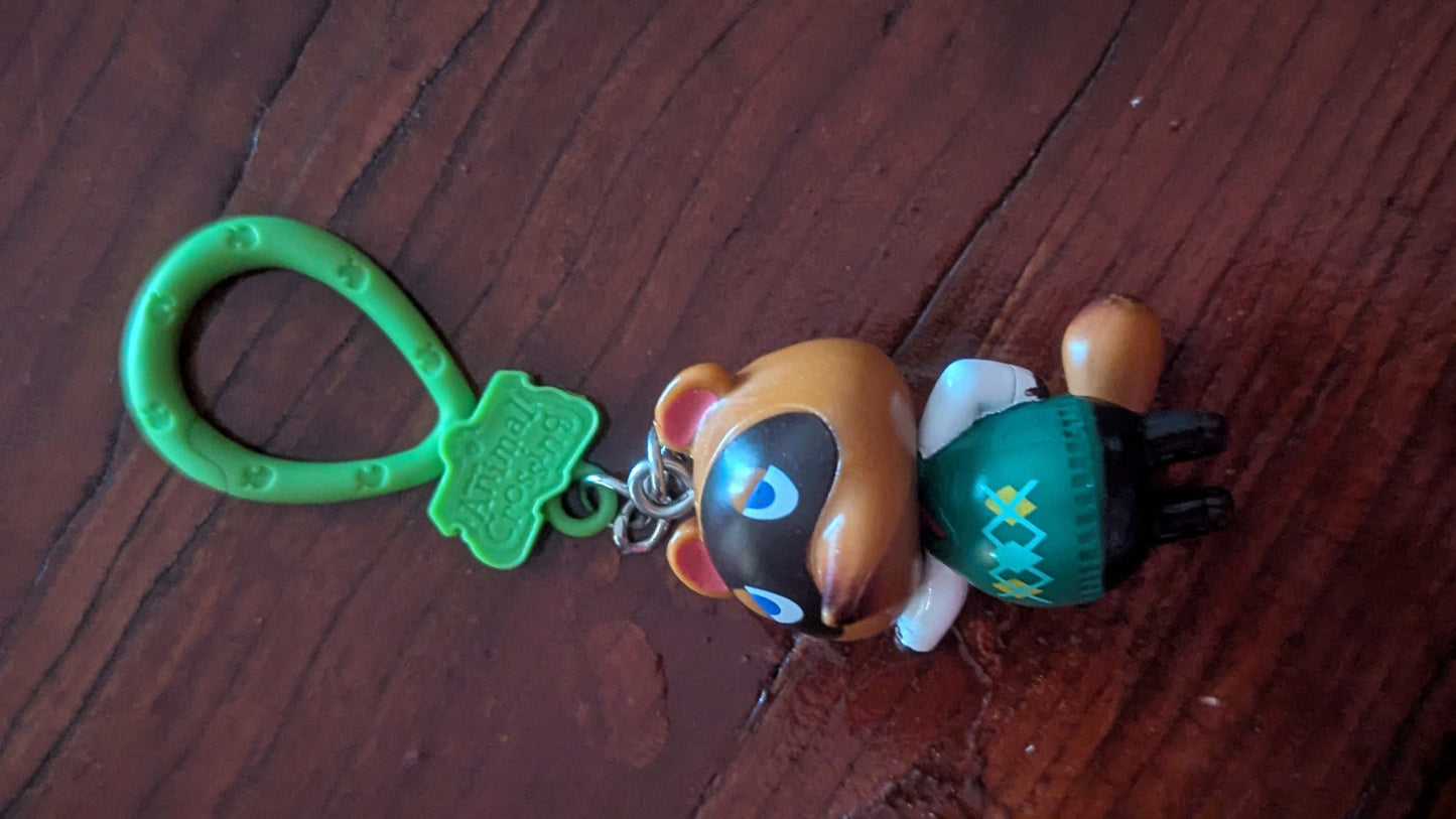 Tom Nook, Animal Crossing, Mini Figure, Keychain, Backpack Buddies, Nintendo | Crystal Arborist