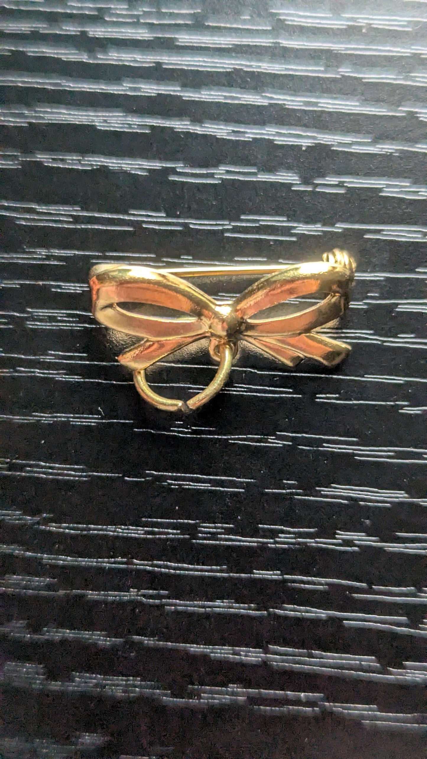 Tiny Vintage Bowtie Pin, For Wearing or Crafting | Crystal Arborist