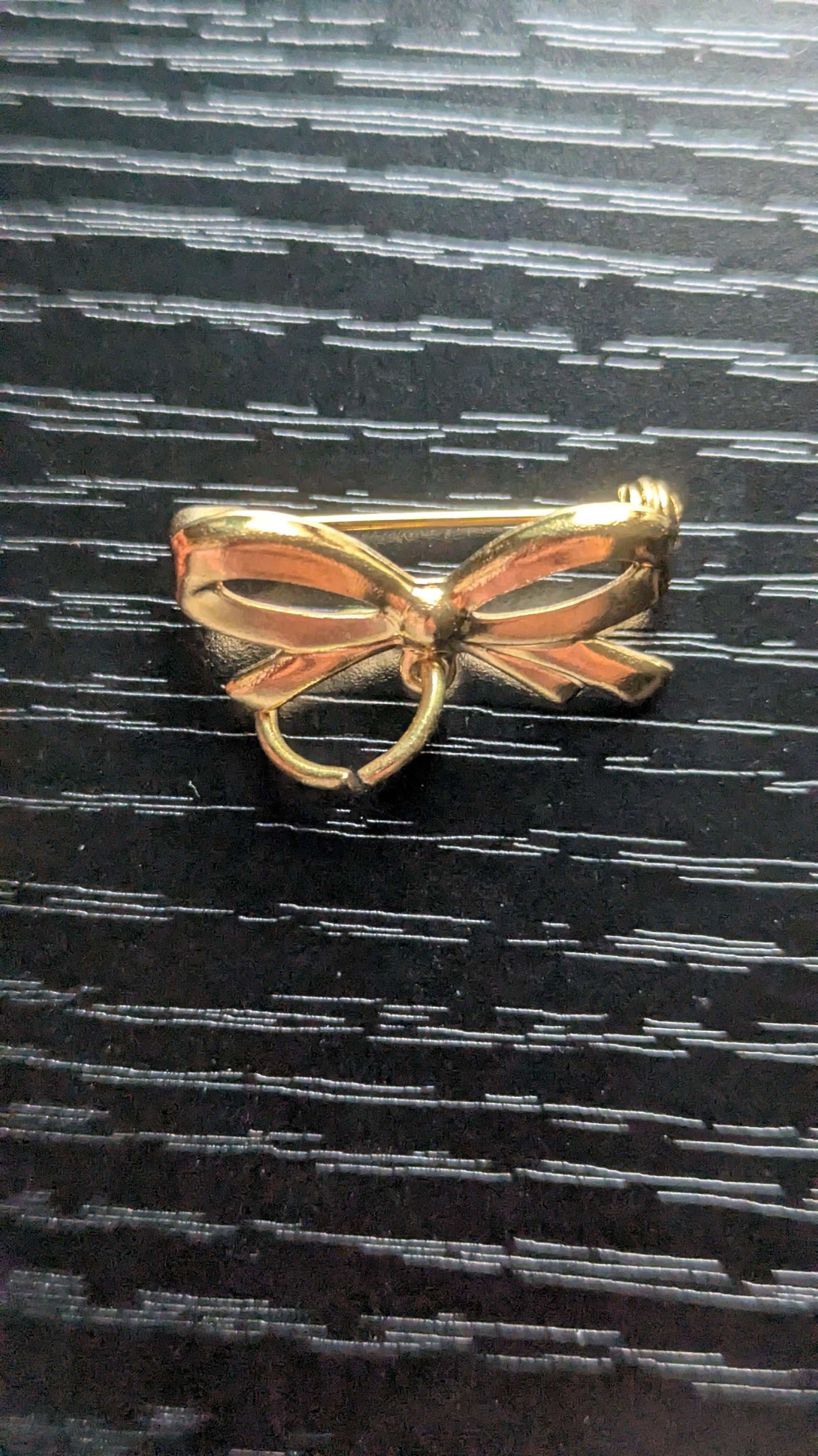 Tiny Vintage Bowtie Pin, For Wearing or Crafting | Crystal Arborist