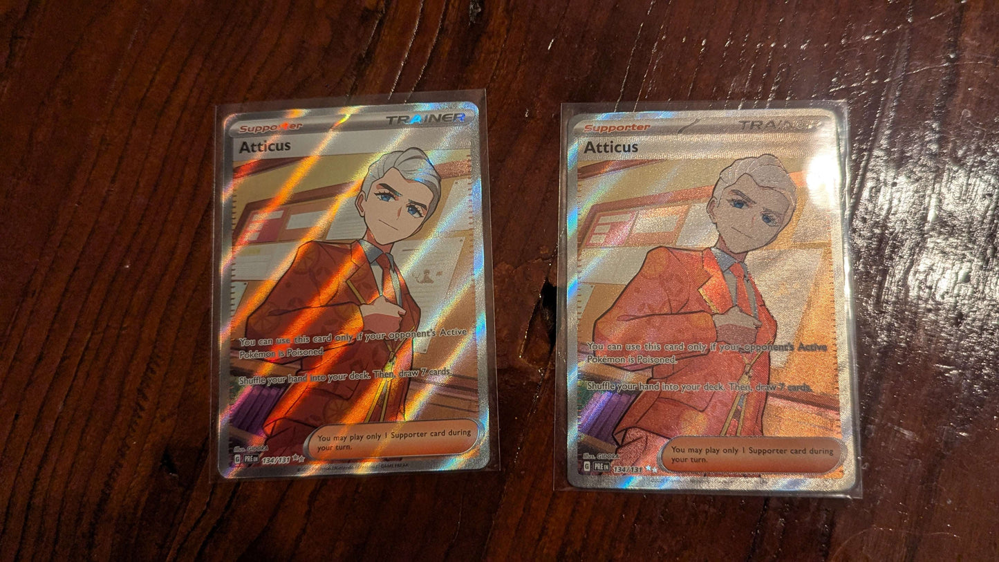 Atticus Trainer Card, 134/131, Holo, Pokemon Trading Card Game | Crystal Arborist