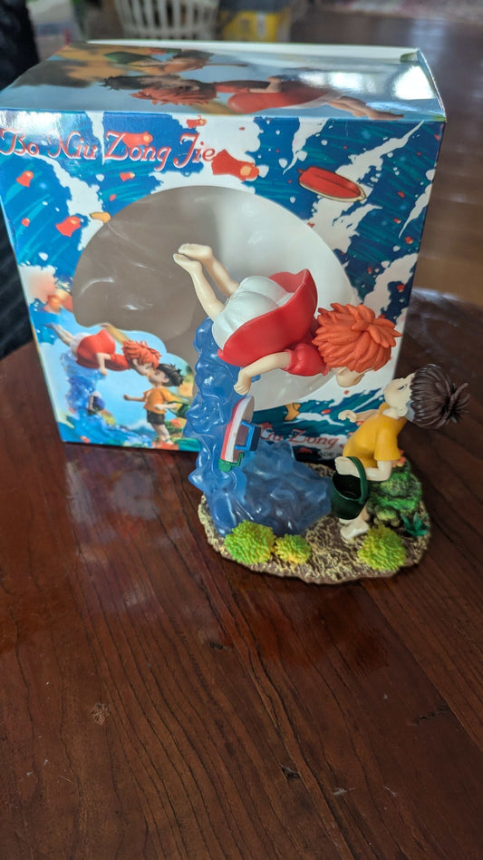 Ponyo and Sasuke Figure With Box | Crystal Arborist