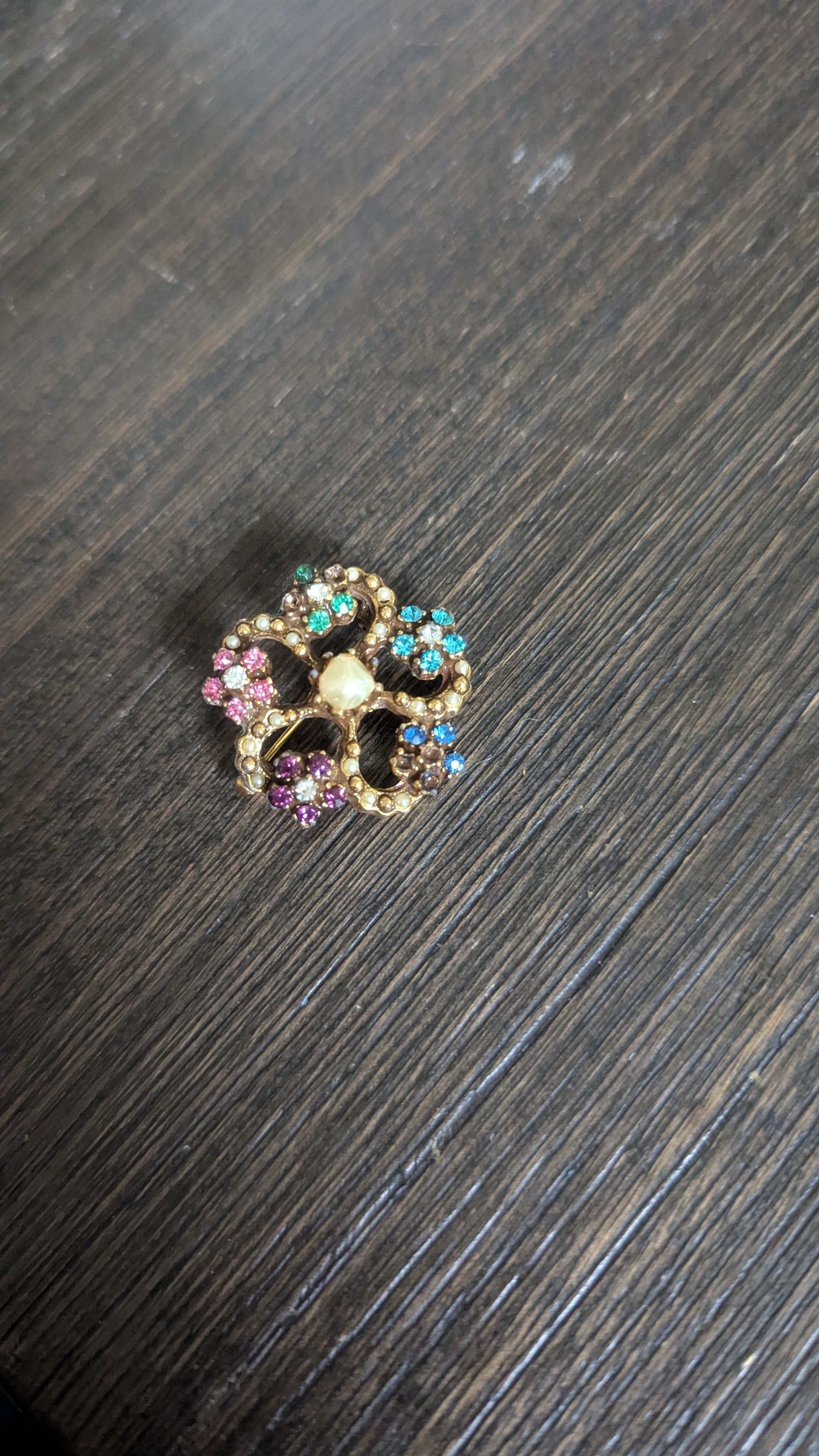 Vintage Floral Pin, Brooch | Crystal Arborist