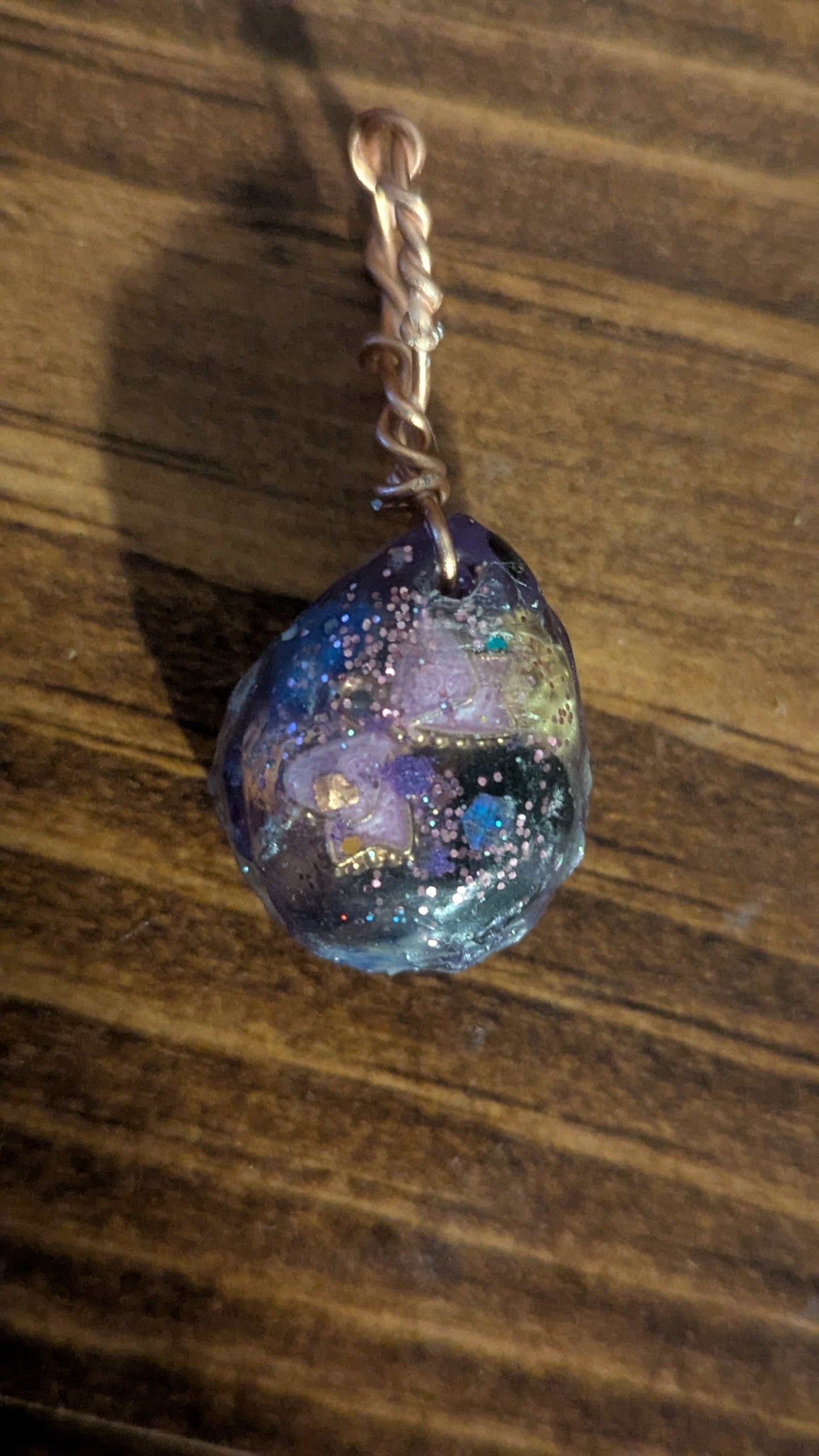 Lapis and Goldstone Orgonite, Bow | Crystal Arborist