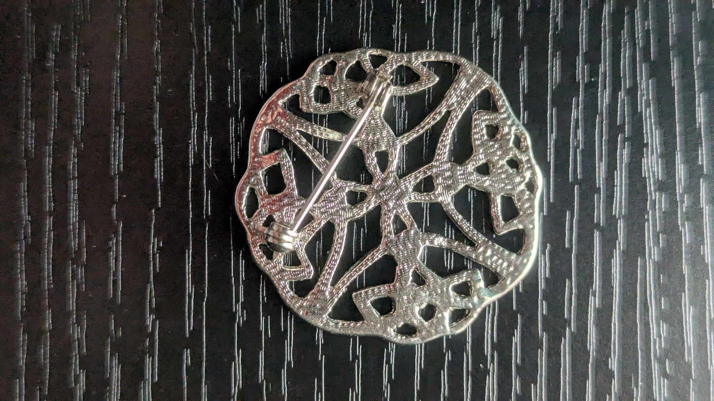 Silver Vintage Pin, Brooch, Celtic | Crystal Arborist