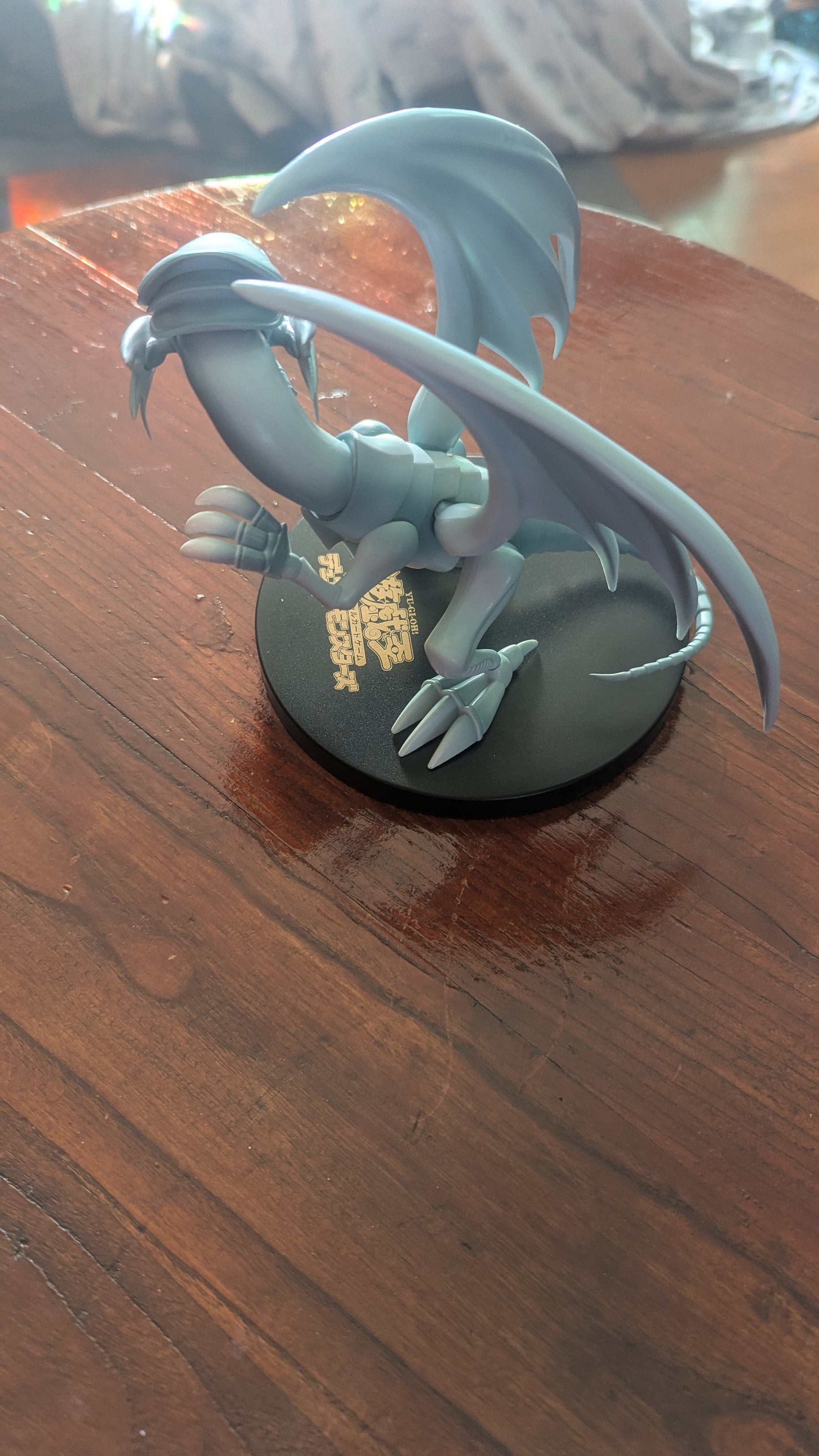 Blue Eyes White Dragon Anime Figure, Yu-Gi-Oh, Konami | Crystal Arborist