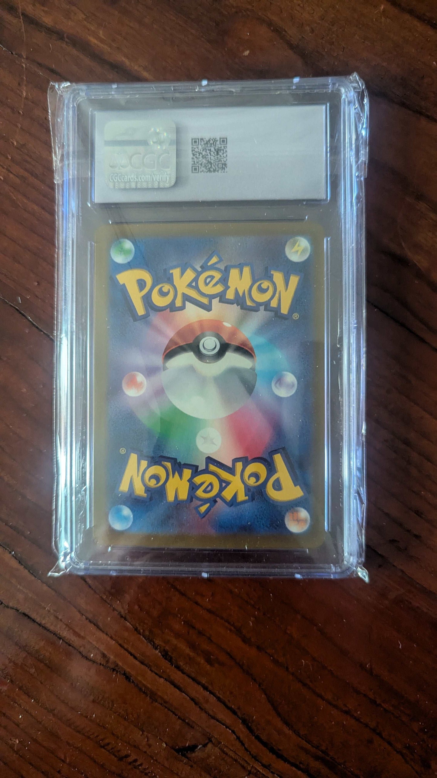 CGC 10 Rhyhorn, Pokemon (2023) Japanese Card, 151 - 111/165, Masterball Reverse Holo | Crystal Arborist