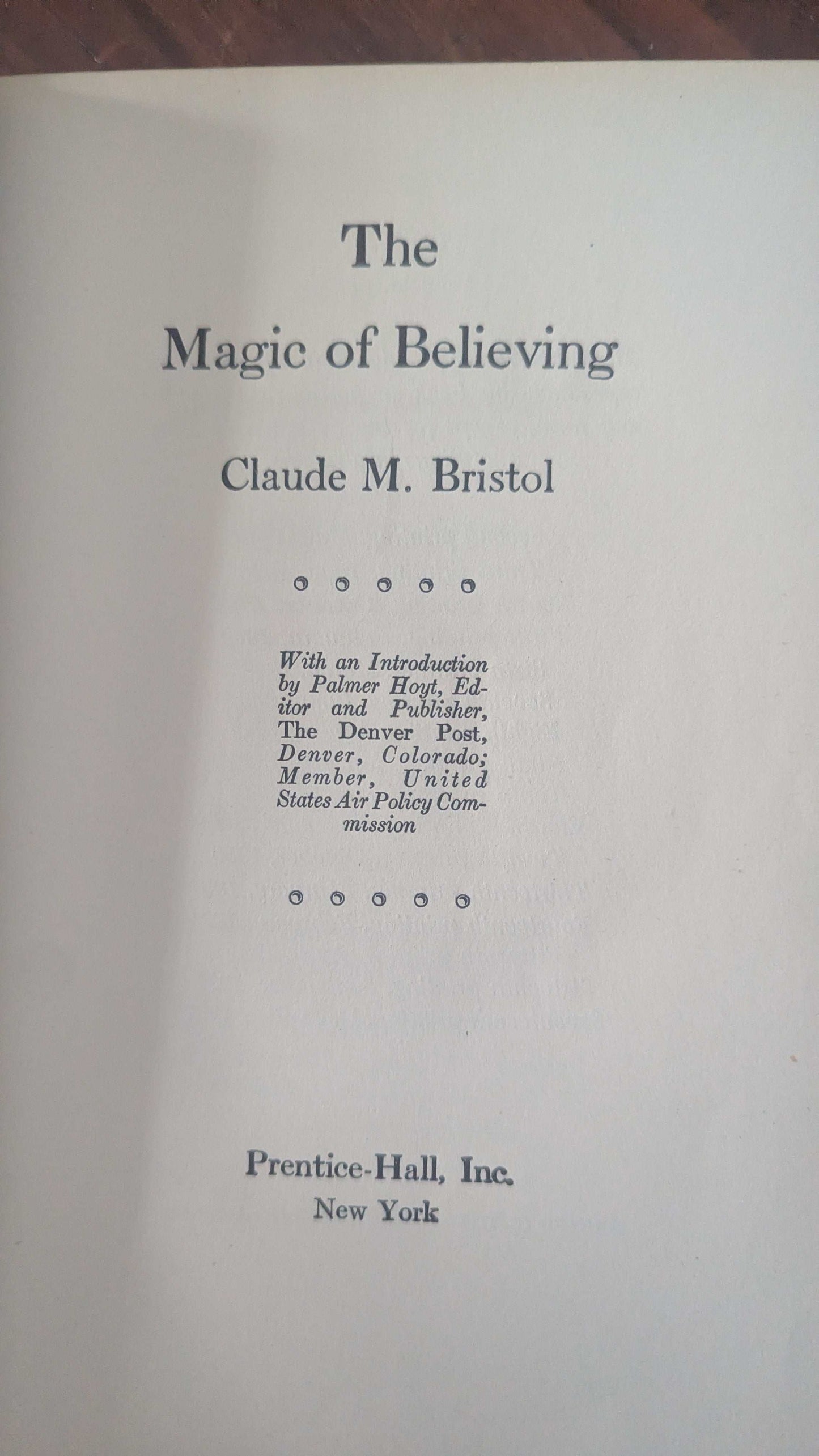 The Magic of Believing, by Claude M. Bristol, Hardcover Book, 1948 | Crystal Arborist
