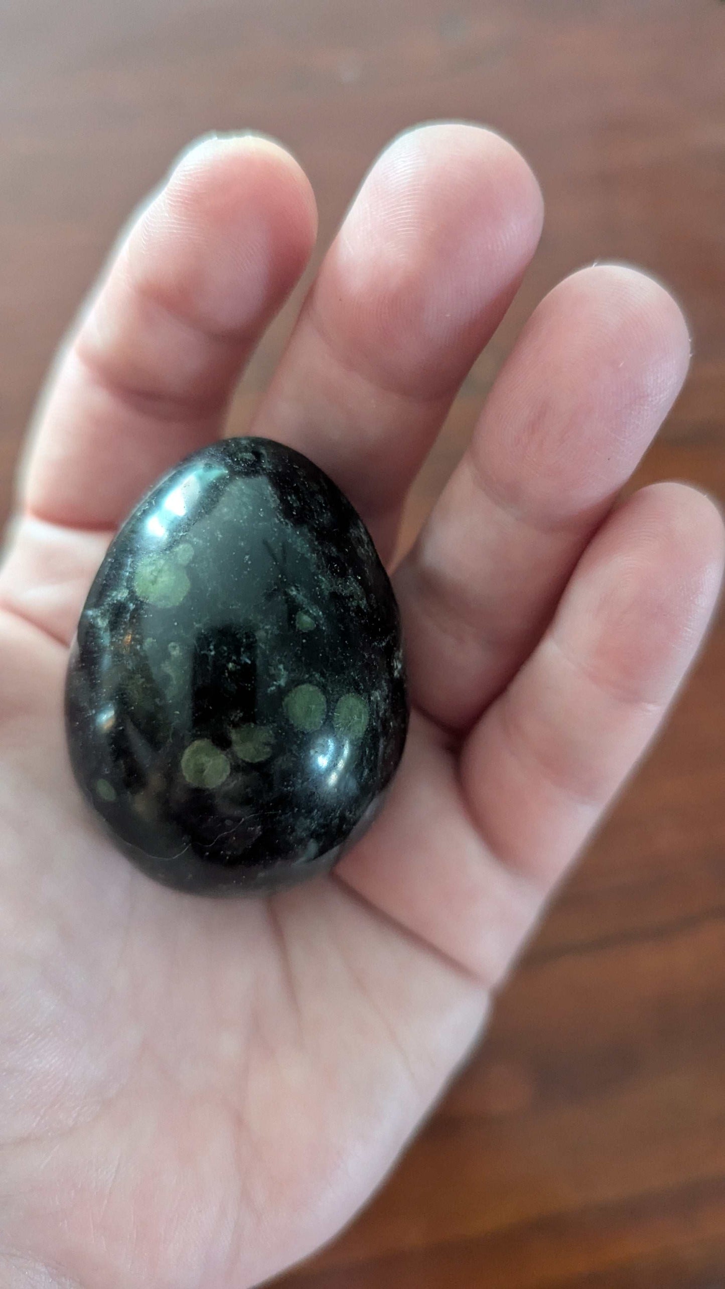 Natural EYE GREEN KAMBABA JASPER STROMATOLITE Crystal Sphere Egg Stone | Crystal Arborist