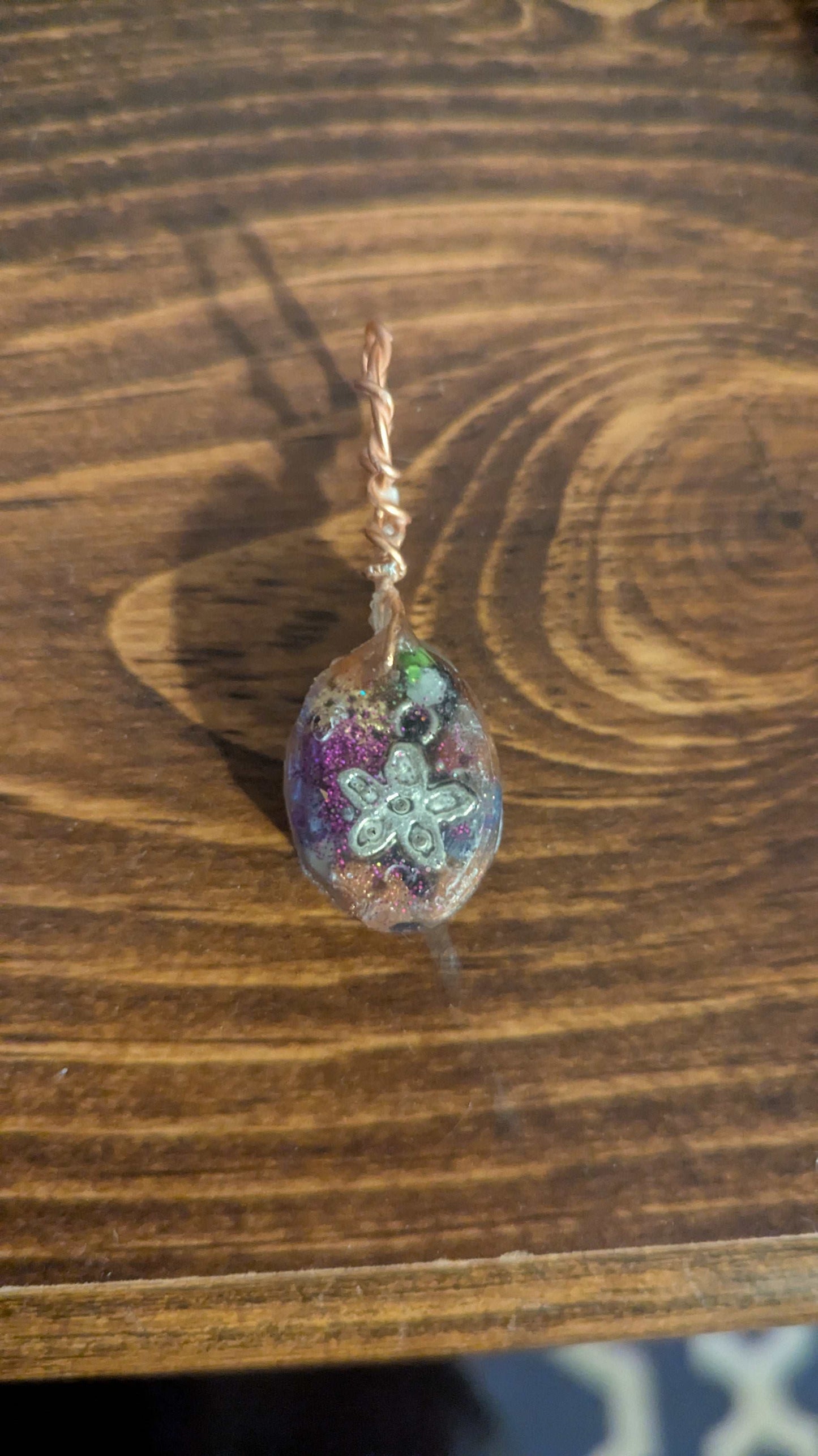 Lapis Lazuli and Goldstone Orgonite Pendant | Crystal Arborist