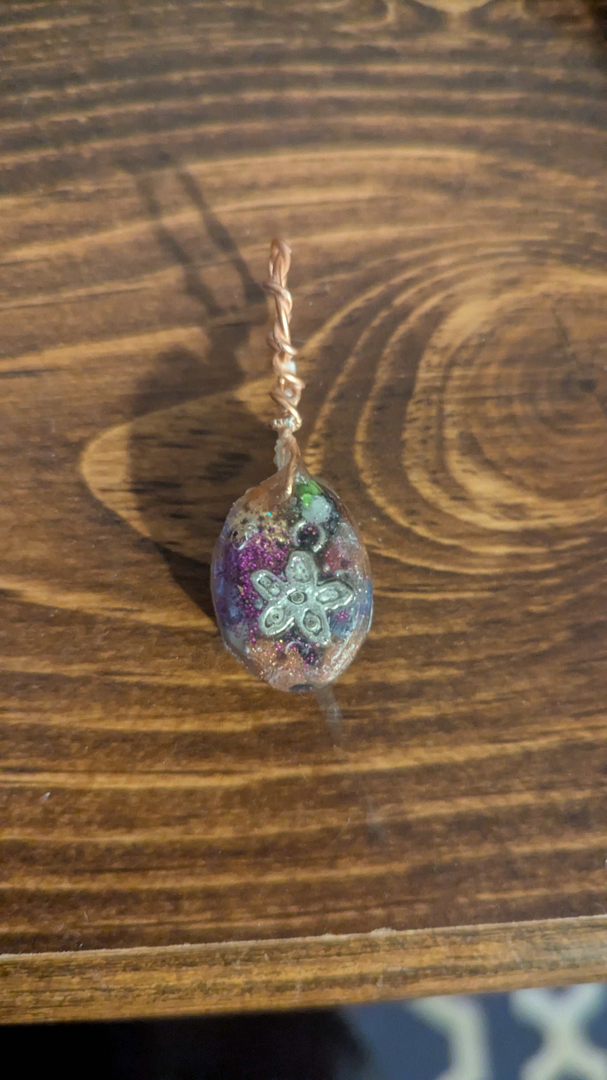 Lapis Lazuli and Goldstone Orgonite Pendant | Crystal Arborist