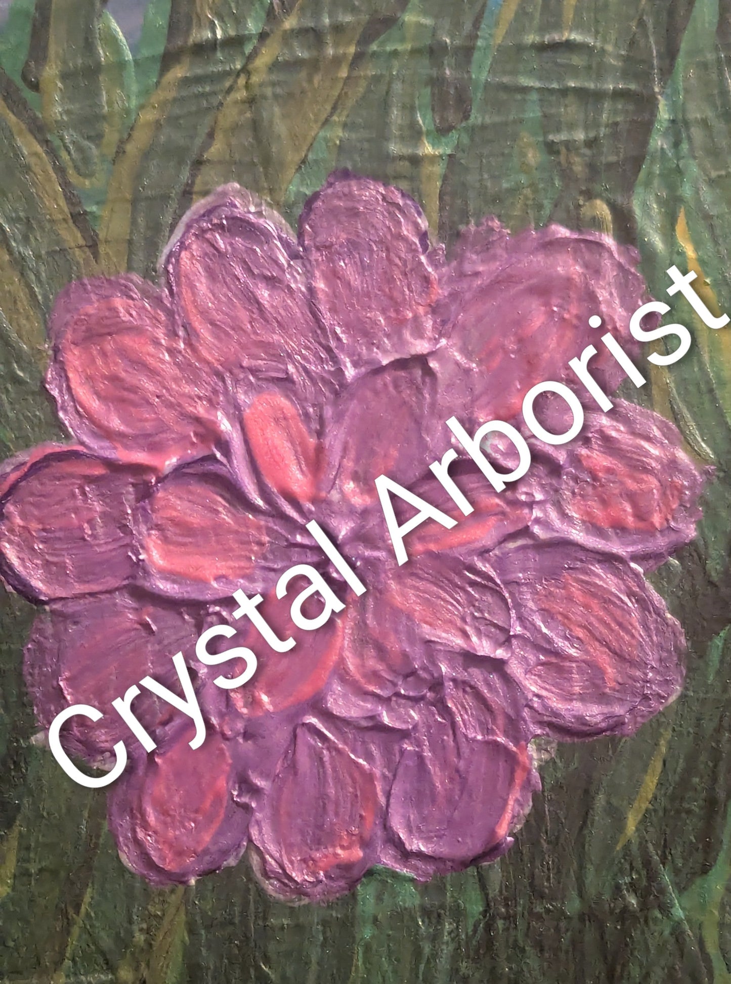Earth and Sky, Original Painting by Crystal Arborist | Crystal Arborist