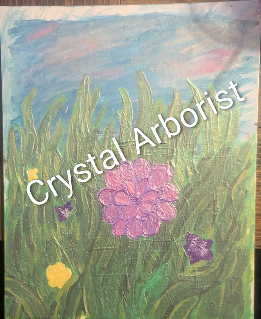 Earth and Sky, Original Painting by Crystal Arborist | Crystal Arborist