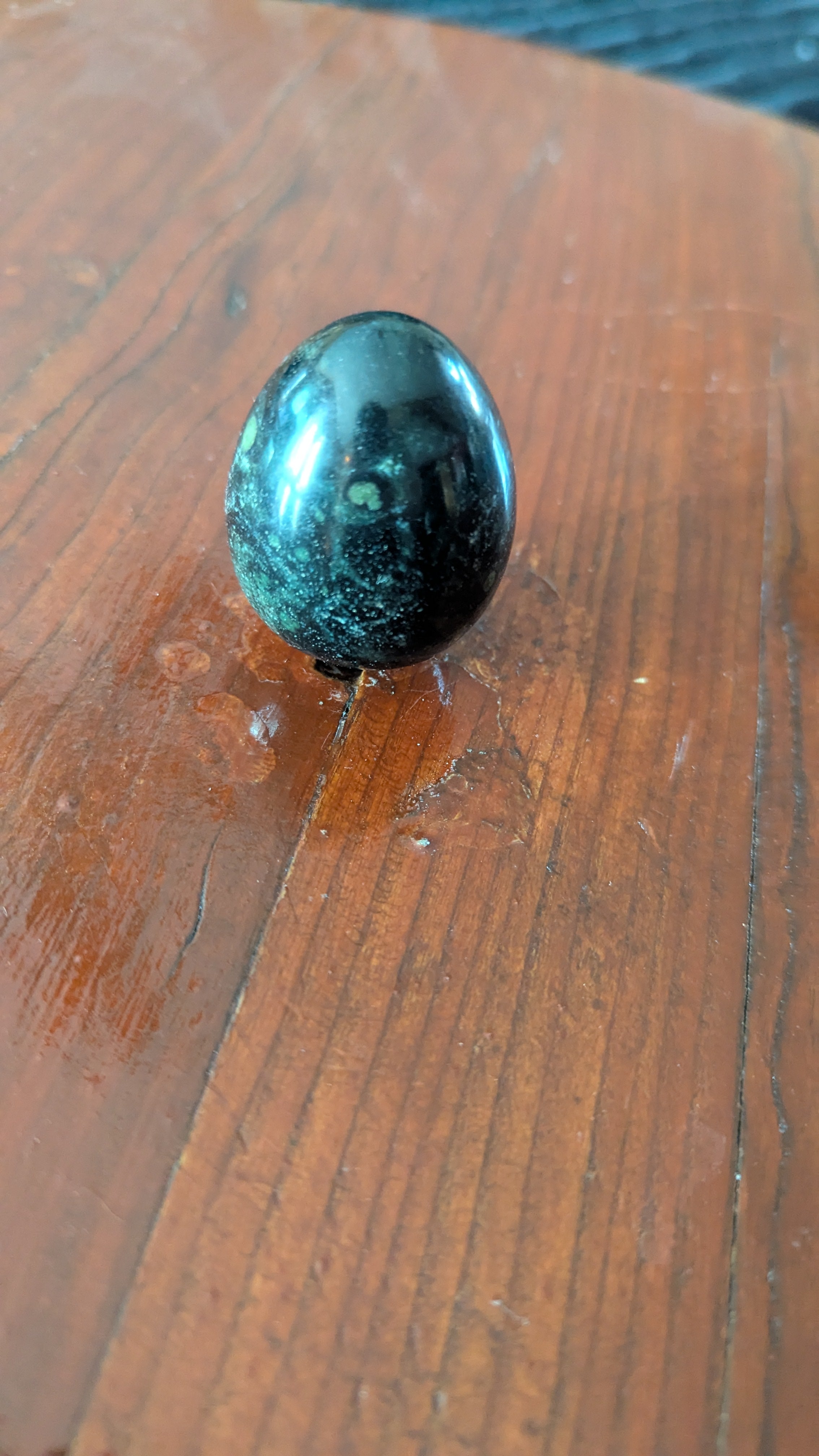 Natural EYE GREEN KAMBABA JASPER STROMATOLITE Crystal Sphere Egg Stone