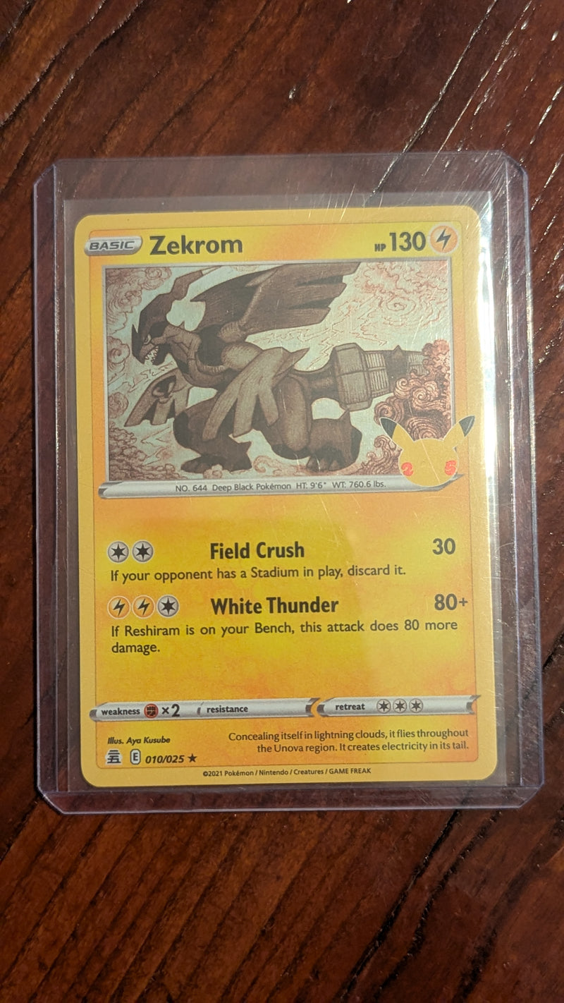 Zekrom, Pokemon Celebrations, 010/025, Near Mint, 2021 | Crystal Arborist