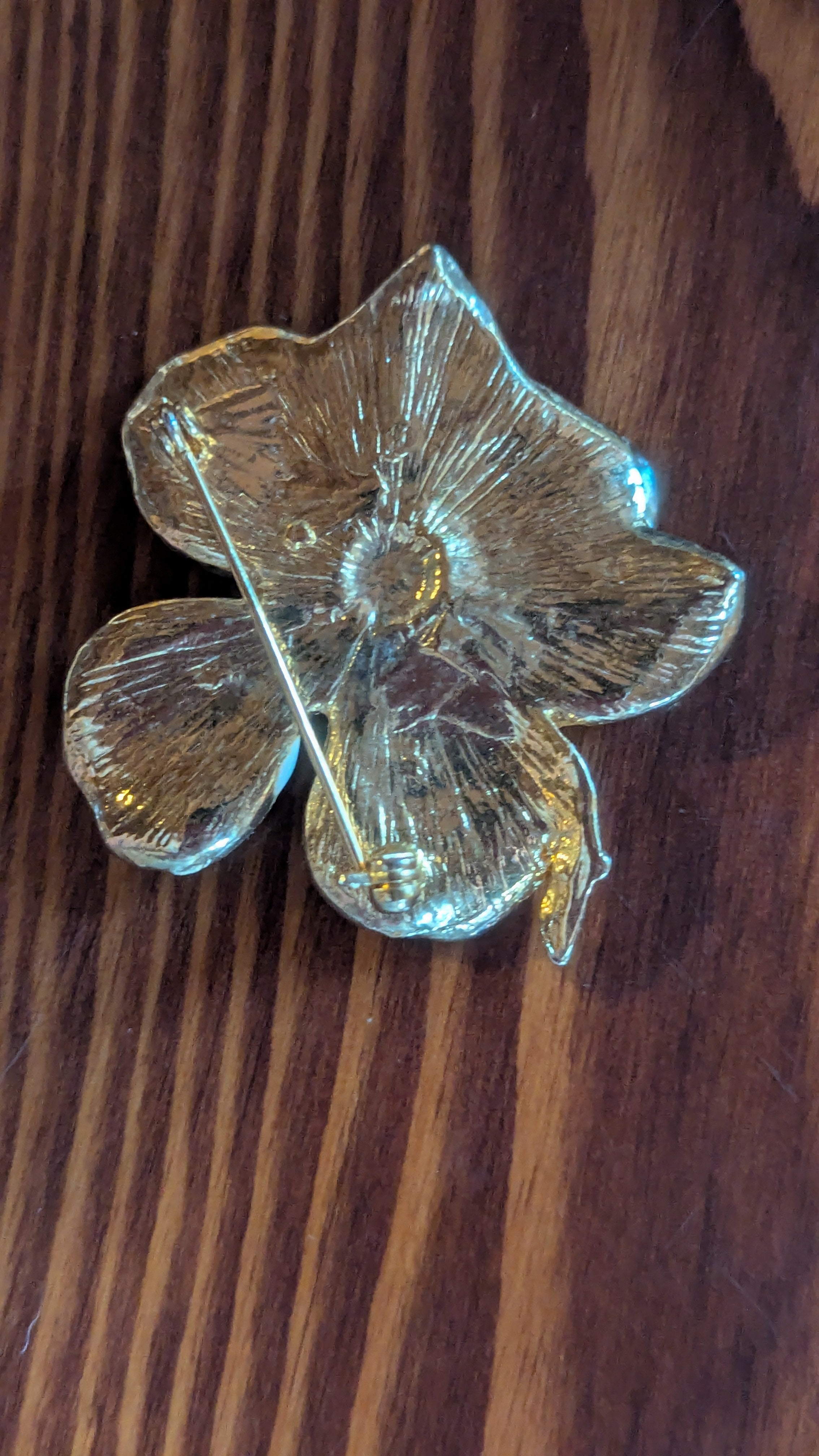 Vintage Yellow Flower Pin
