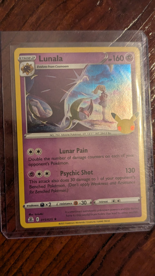 NM, Lunala, 015/025, 2021, Stage 2, Pokemon Card | Crystal Arborist
