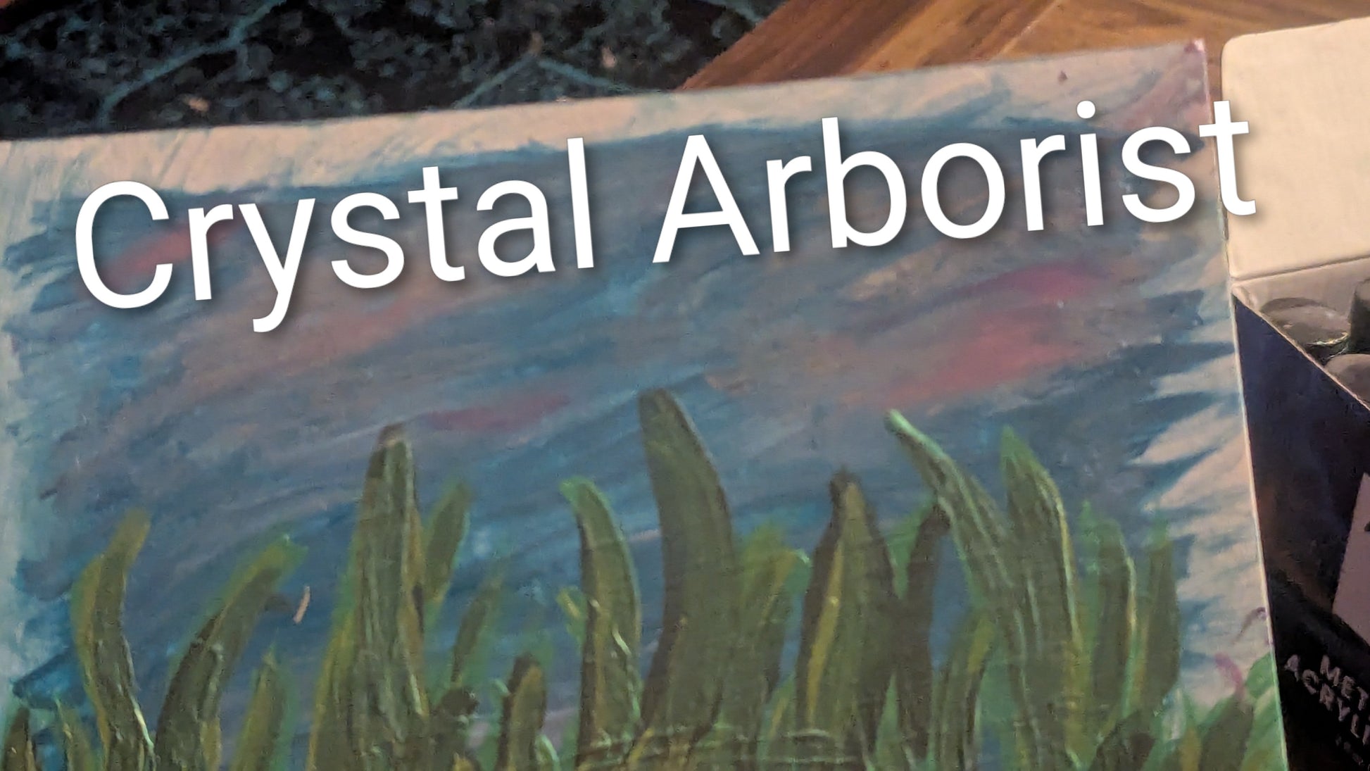 Earth and Sky, Original Painting by Crystal Arborist | Crystal Arborist
