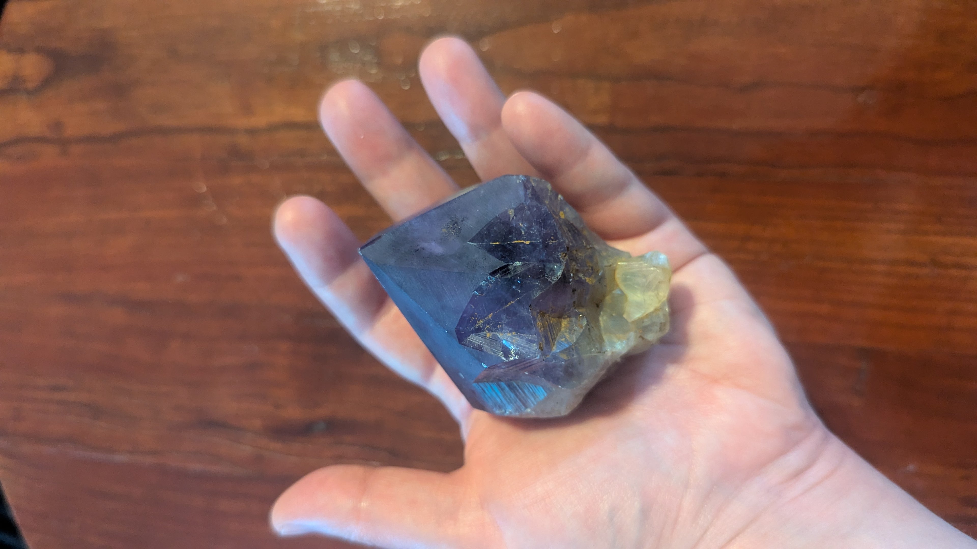 197G  Natural Amethyst Crystal Single-End Terminated Point Healing - Crystal Arborist