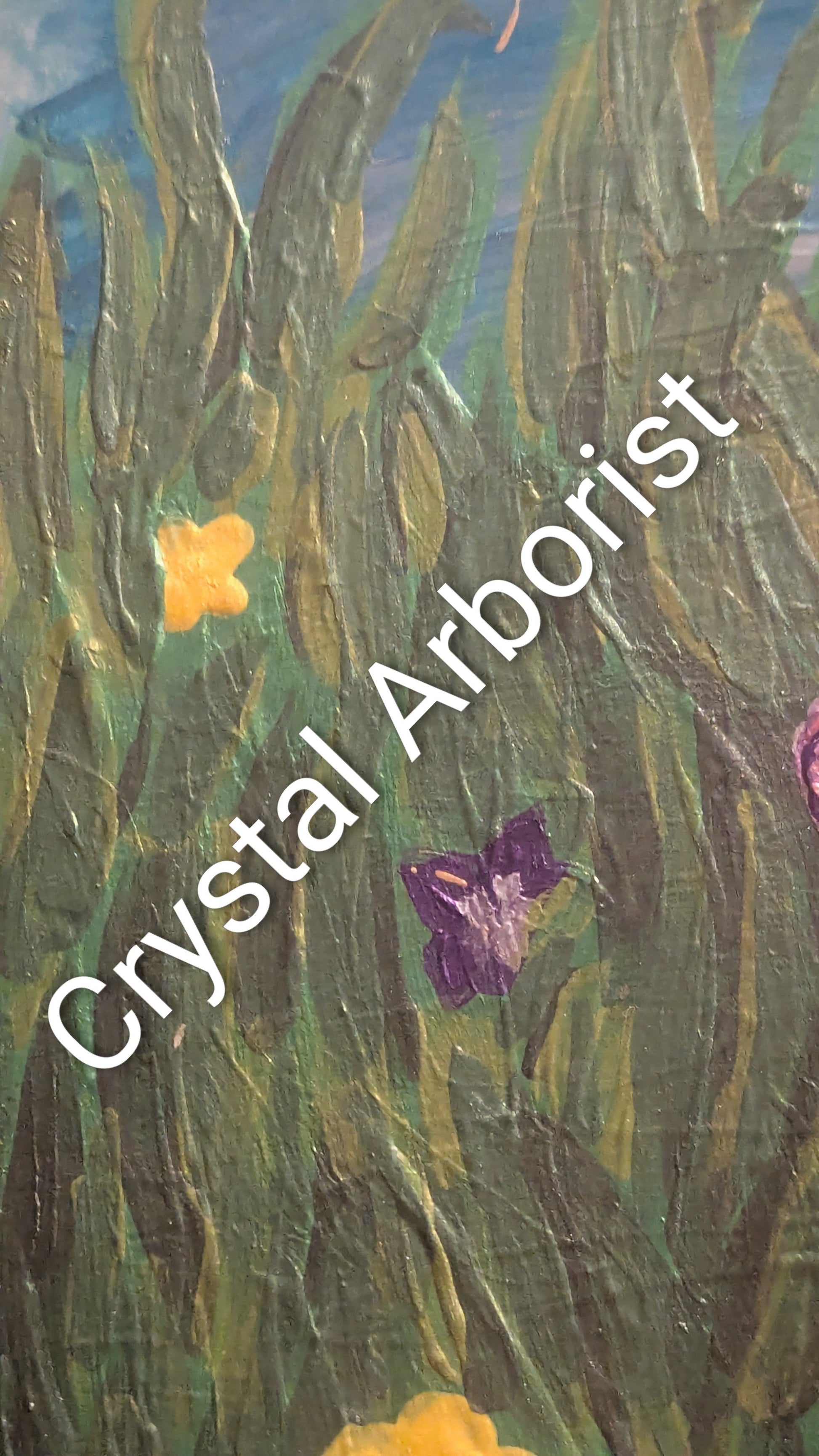 Earth and Sky, Original Painting by Crystal Arborist | Crystal Arborist